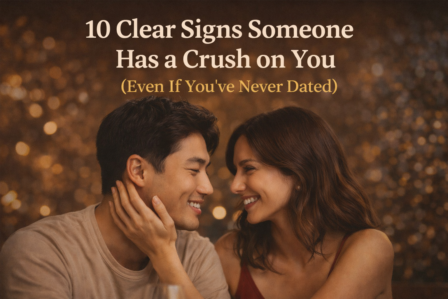 couple on a date laughing